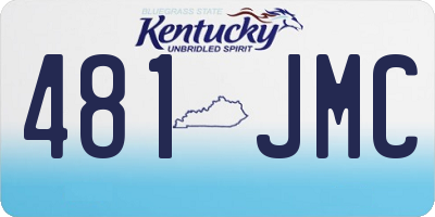 KY license plate 481JMC