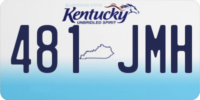 KY license plate 481JMH
