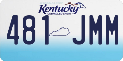 KY license plate 481JMM