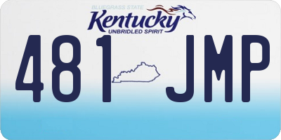 KY license plate 481JMP