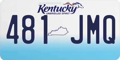 KY license plate 481JMQ