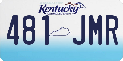 KY license plate 481JMR