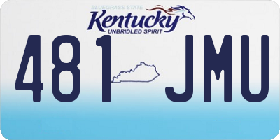 KY license plate 481JMU