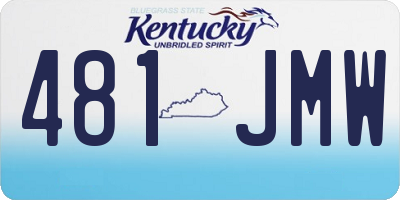KY license plate 481JMW