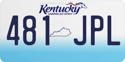 KY license plate 481JPL