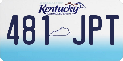 KY license plate 481JPT