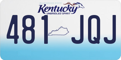 KY license plate 481JQJ
