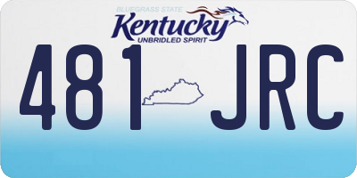 KY license plate 481JRC