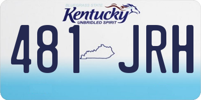 KY license plate 481JRH