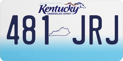 KY license plate 481JRJ