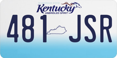 KY license plate 481JSR
