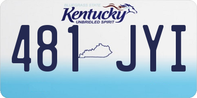 KY license plate 481JYI