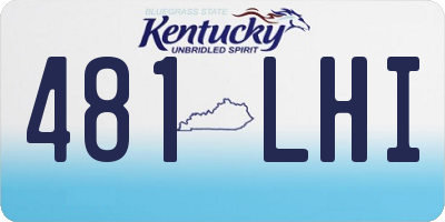 KY license plate 481LHI