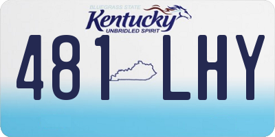 KY license plate 481LHY