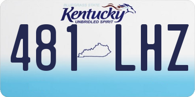 KY license plate 481LHZ