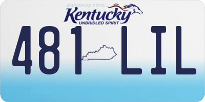 KY license plate 481LIL