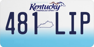 KY license plate 481LIP