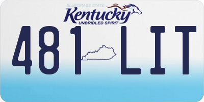 KY license plate 481LIT