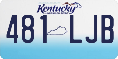 KY license plate 481LJB