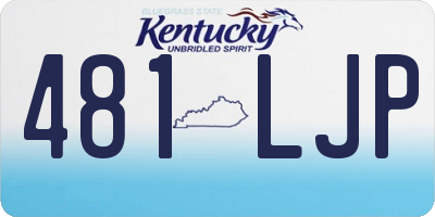 KY license plate 481LJP