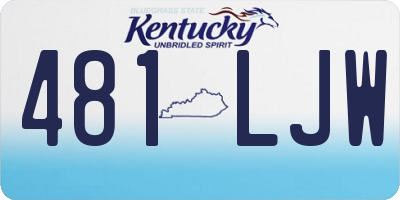KY license plate 481LJW
