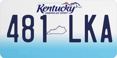 KY license plate 481LKA