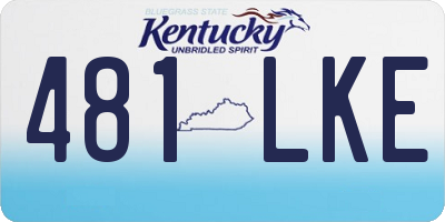 KY license plate 481LKE