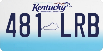 KY license plate 481LRB