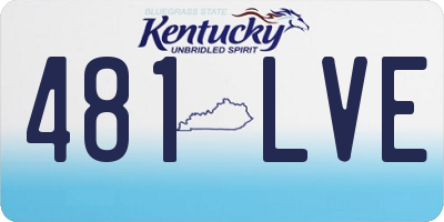 KY license plate 481LVE