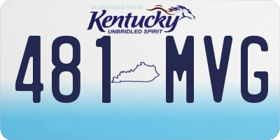 KY license plate 481MVG