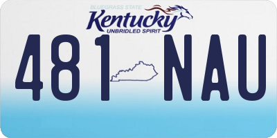 KY license plate 481NAU