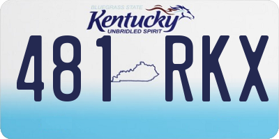 KY license plate 481RKX