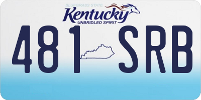 KY license plate 481SRB