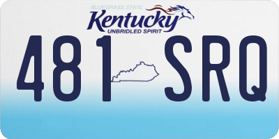KY license plate 481SRQ