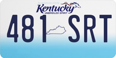 KY license plate 481SRT