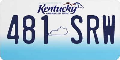 KY license plate 481SRW