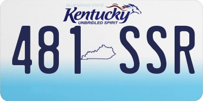 KY license plate 481SSR