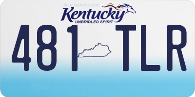 KY license plate 481TLR