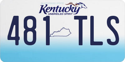 KY license plate 481TLS