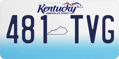KY license plate 481TVG