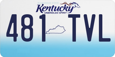 KY license plate 481TVL