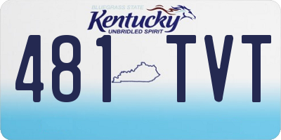 KY license plate 481TVT