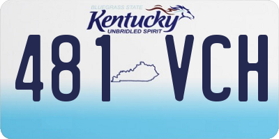 KY license plate 481VCH