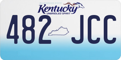 KY license plate 482JCC