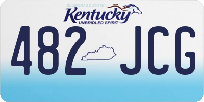 KY license plate 482JCG