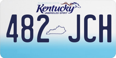 KY license plate 482JCH