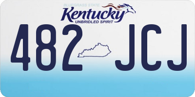 KY license plate 482JCJ