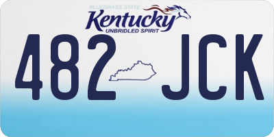 KY license plate 482JCK