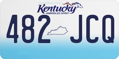 KY license plate 482JCQ