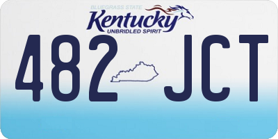 KY license plate 482JCT